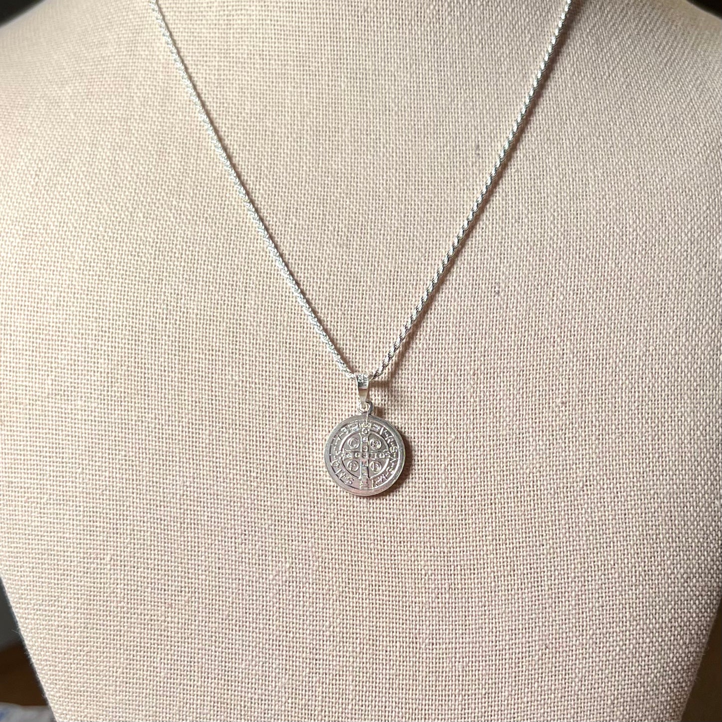 SAMPLE Saint Benedict Necklace - Sterling Silver