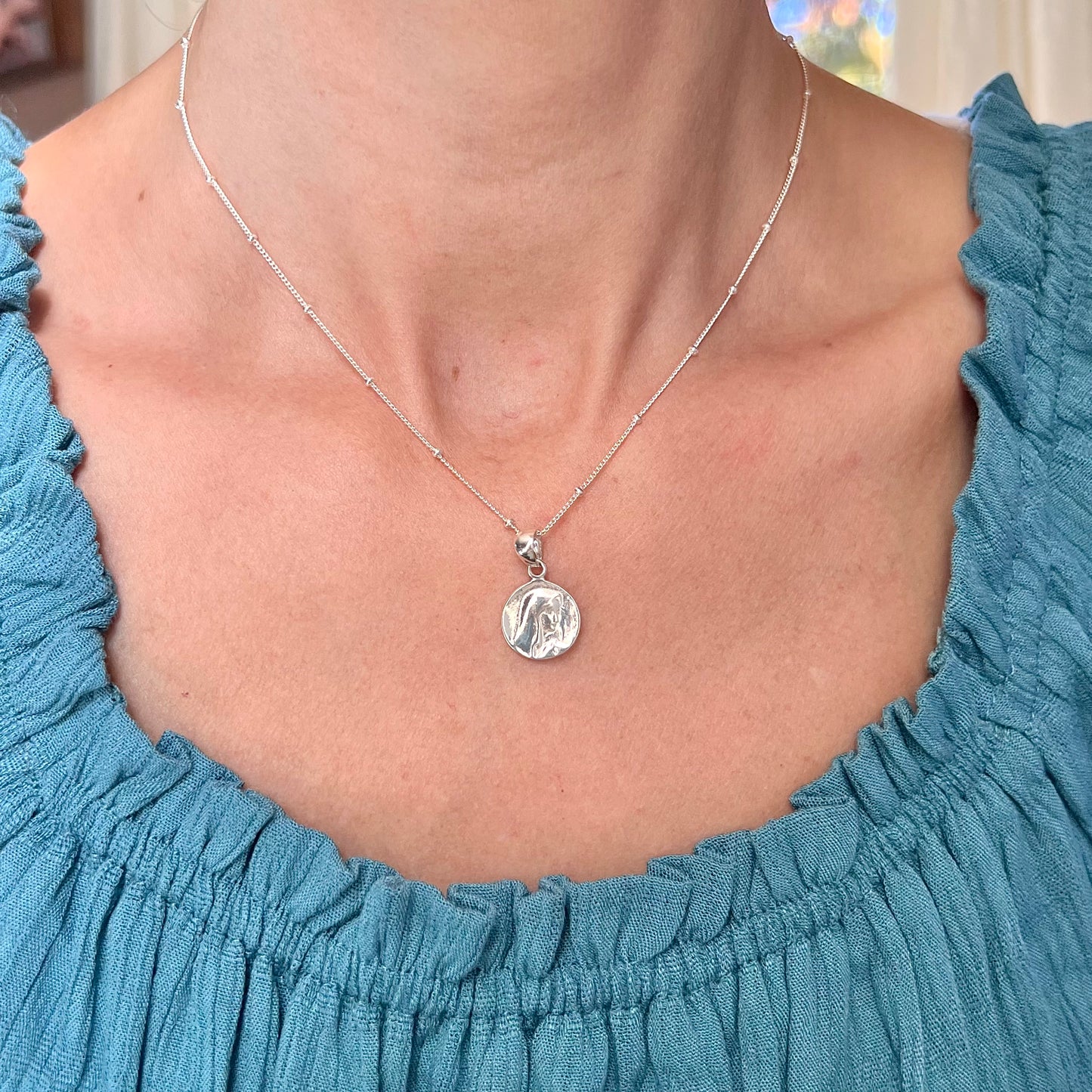 Our Lady of Sorrows Necklace- Sterling Silver