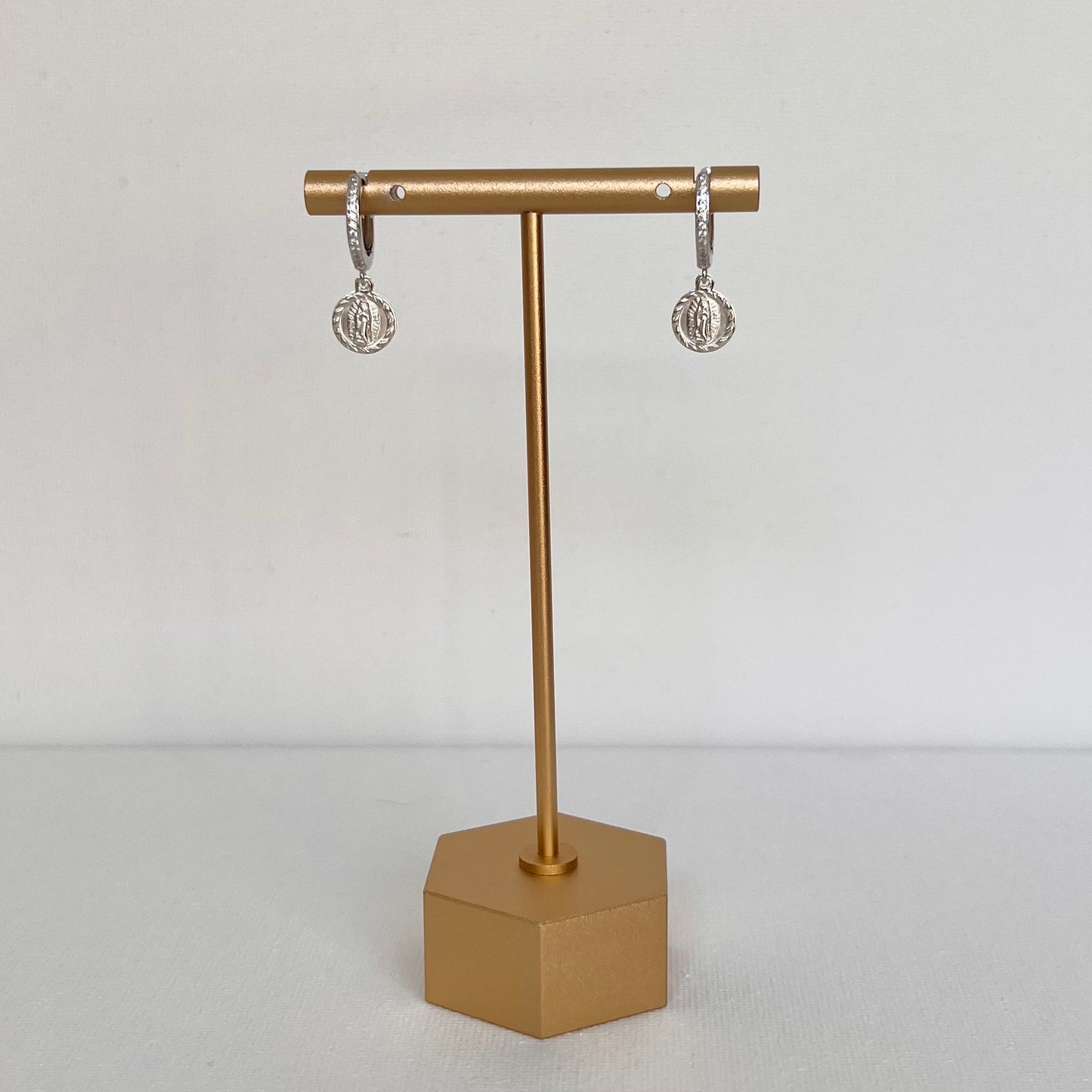 Dainty Our Lady of Guadalupe Earrings- Sterling Silver