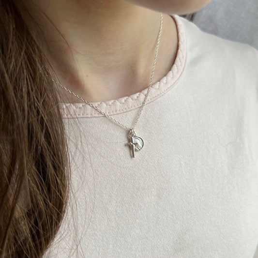 Limited Edition: Children’s Cross & Sorrows Necklace- Sterling Silver