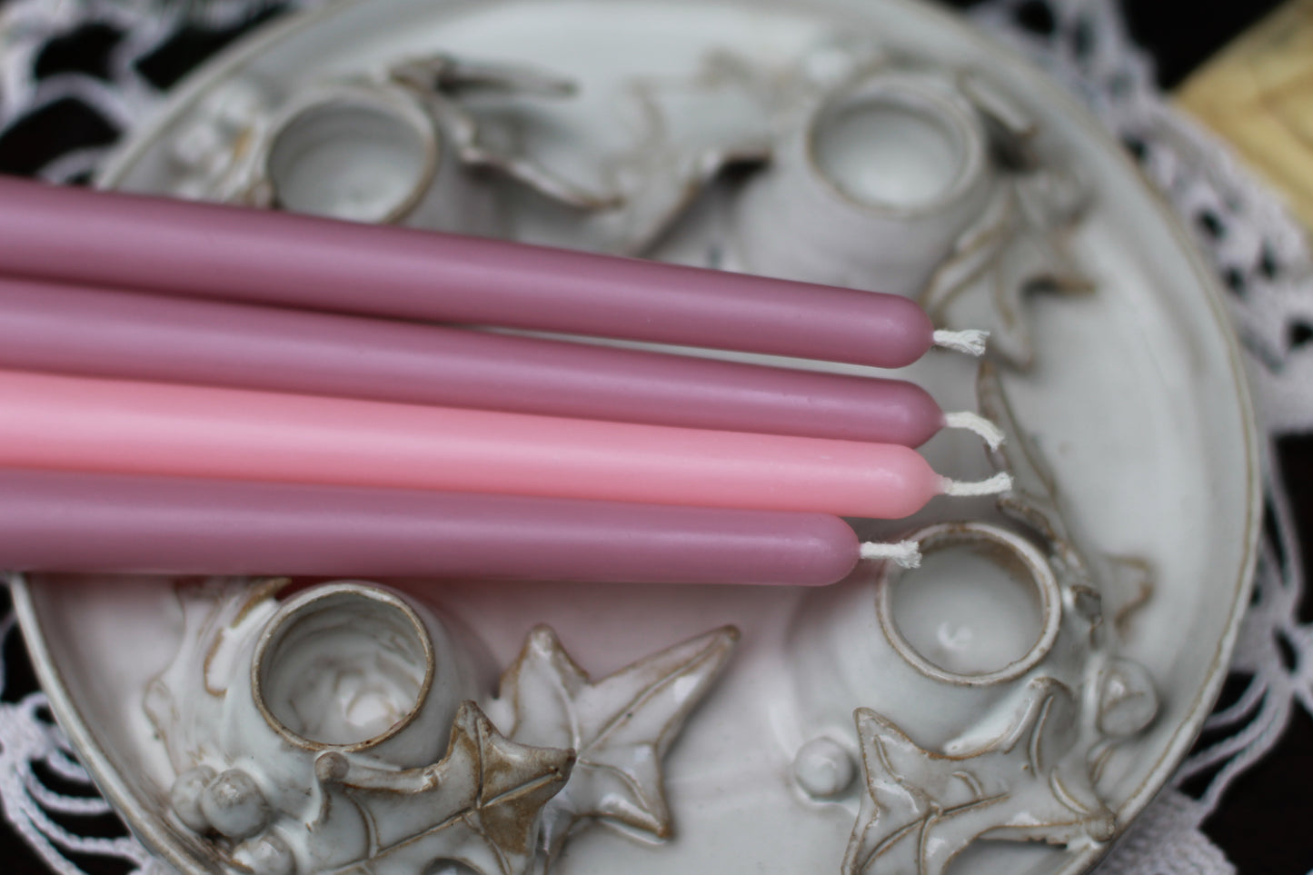 100% Beeswax Advent Candles