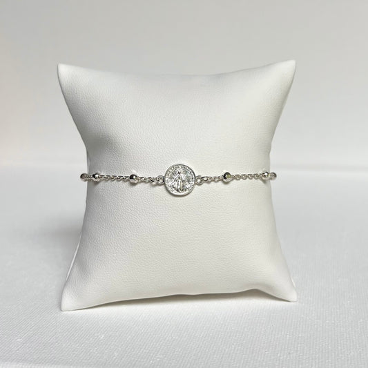 Miraculous Medal Bracelet- Sterling Silver