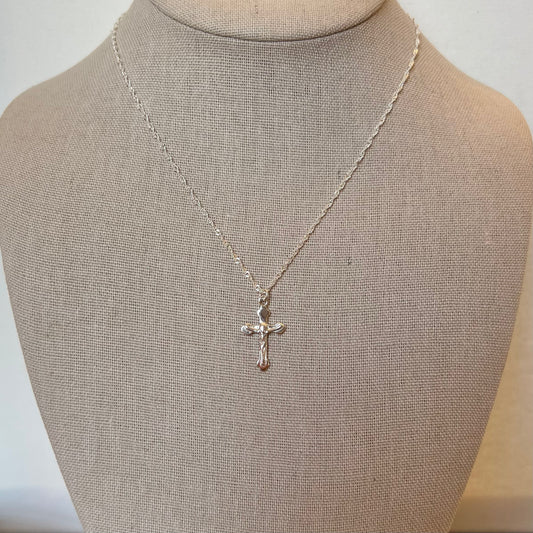SAMPLE Crucifix Necklace- Sterling Silver