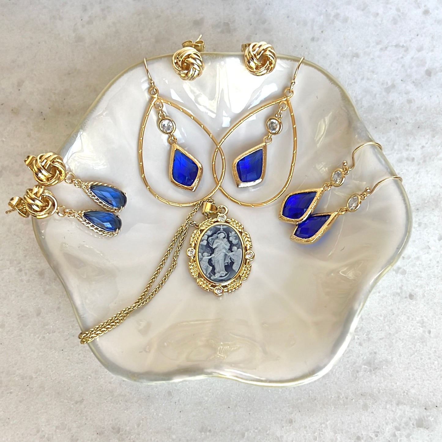 Our Lady Undoer of Knots Hoop Earrings