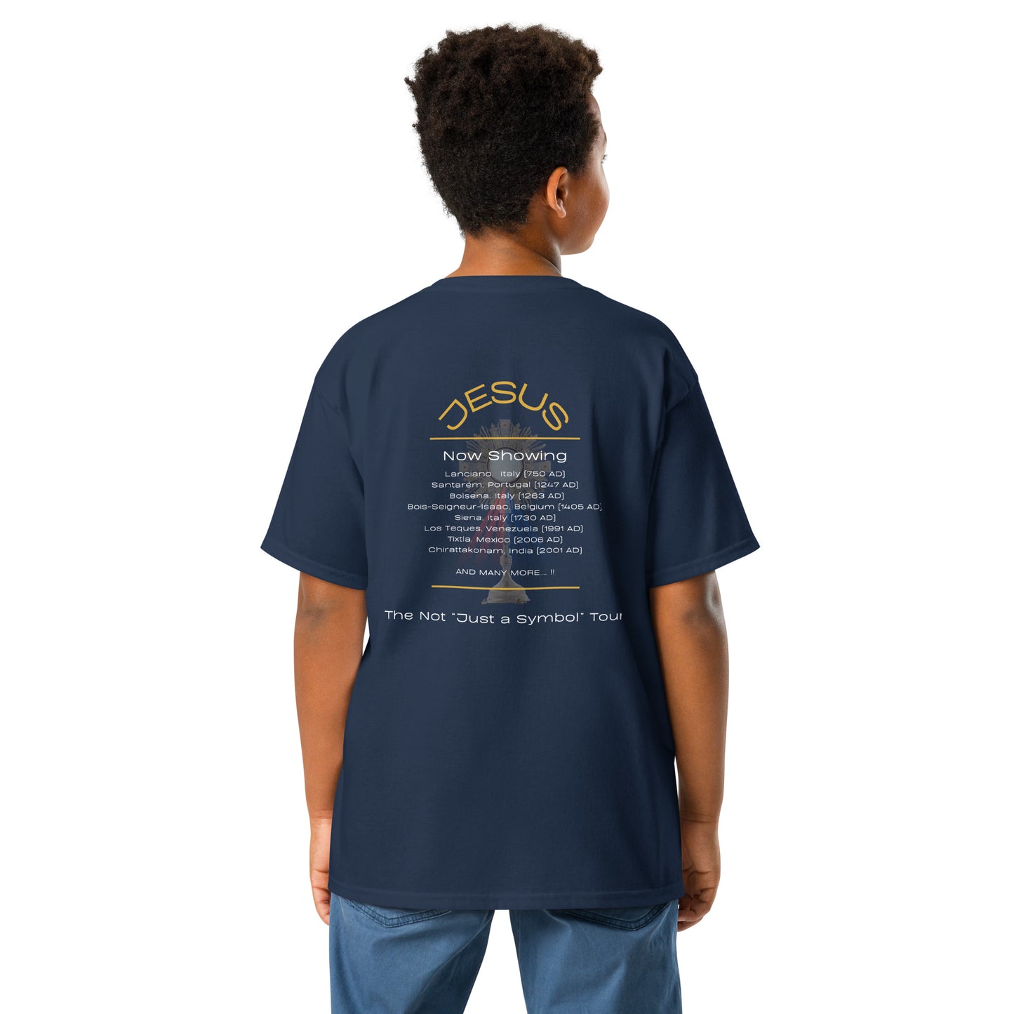 The Jesus World Tour Eucharistic Miracles Tee- Youth Unisex