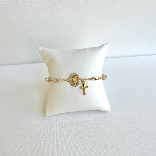Women’s Crystal Rosary Bracelet