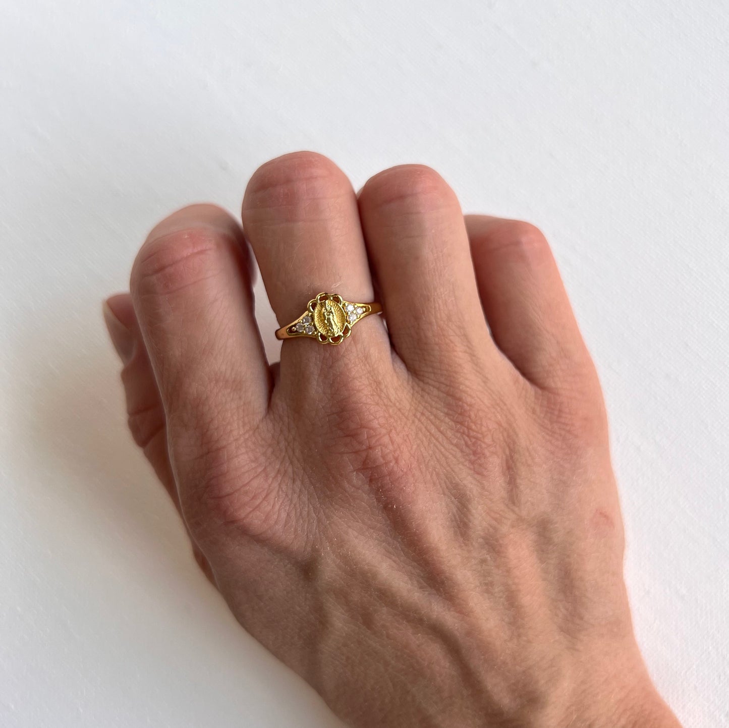Petite Our Lady of Guadalupe Ring