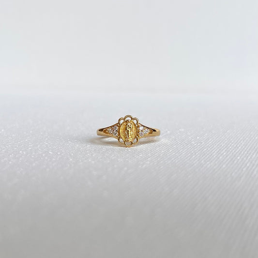 Petite Our Lady of Guadalupe Ring