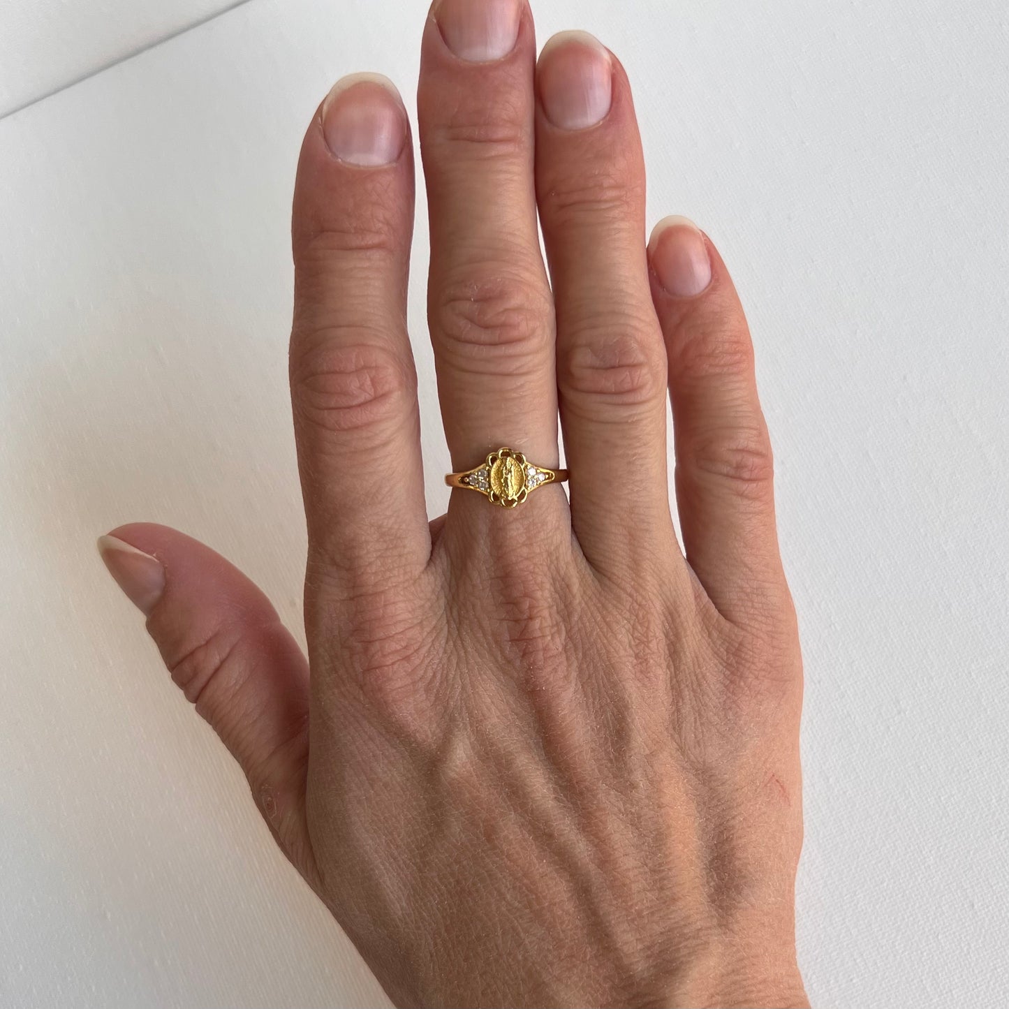 Petite Our Lady of Guadalupe Ring